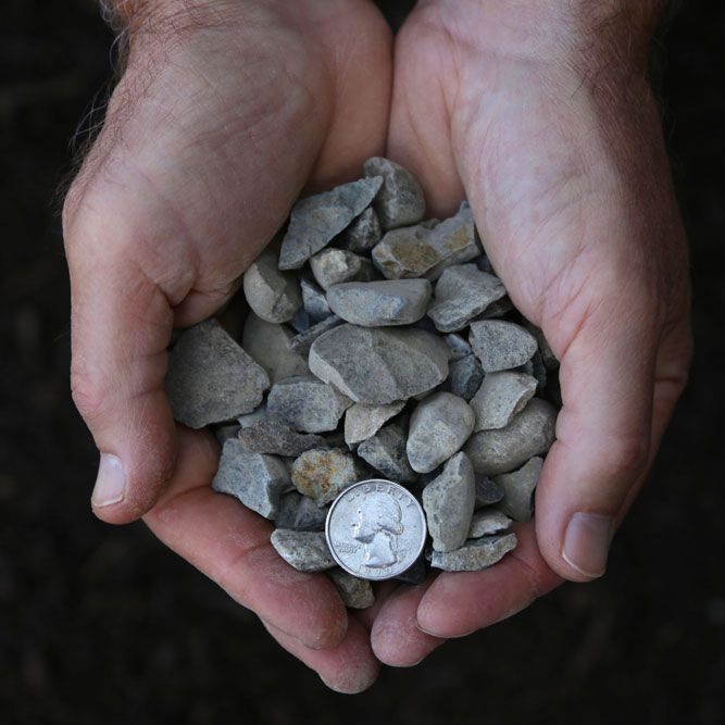 3/4” CLEAR CRUSHED GRAVEL